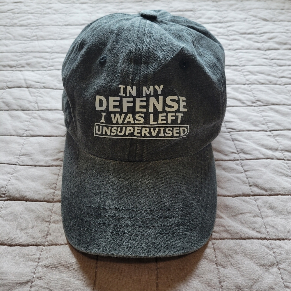 Hat "In My Defense I was Left Unsupervised"